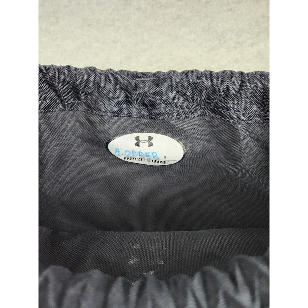 Under Armour Canvas Drawstring Backpack Bag Football Black‎ Practice Equipment